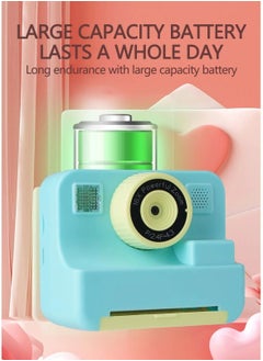 MOCOM Kids Instant Print Camera - 1080P HD Digital Video Camera with Printer, 2.4" Screen, Time-Lapse, Selfie Dual-Lens, Inkless Printing, Fun Filters & Frames, Includes 2 Print Papers, Perfect Birthday Gift for Boys & Girls Ages 3-16  - Image 2