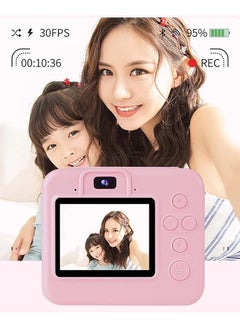 MOCOM Kids Instant Print Camera - 1080P HD Digital Video Camera with Printer, 2.4" Screen, Time-Lapse, Selfie Dual-Lens, Inkless Printing, Fun Filters & Frames, Includes 2 Print Papers, Perfect Birthday Gift for Boys & Girls Ages 3-16  - Image 4