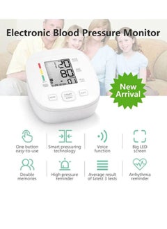 Generic AXD809 Automatic Blood Pressure Monitor For Dual User Smart Sphygmomanometer Heart Rate Tracker  - Image 2