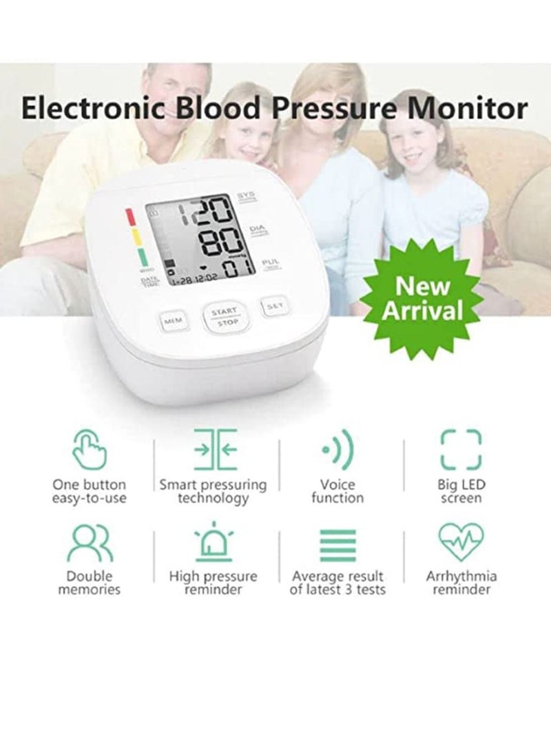 Generic - AXD809 Automatic Blood Pressure Monitor For Dual User Smart Sphygmomanometer Heart Rate Tracker - Image 1