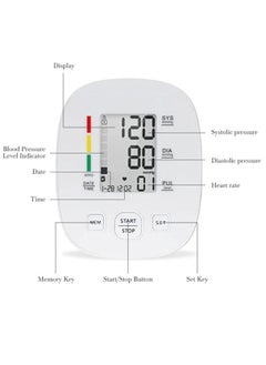 Generic AXD809 Automatic Blood Pressure Monitor For Dual User Smart Sphygmomanometer Heart Rate Tracker  - Image 4