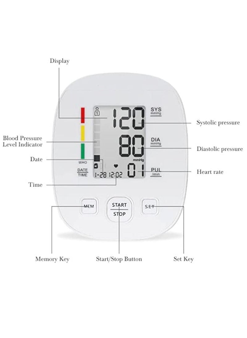 Generic - AXD809 Automatic Blood Pressure Monitor For Dual User Smart Sphygmomanometer Heart Rate Tracker - Image 1