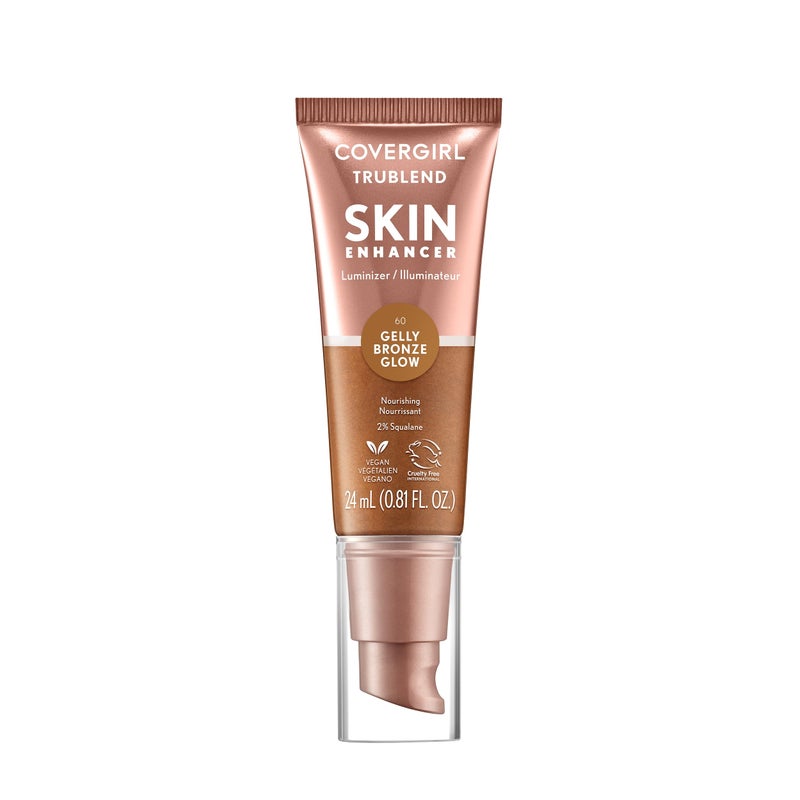 CoverGirl TruBlend Skin Enhancer, Bronze Glow, Luminizer, Glowy Finish, Flexible Coverage, Clean & Vegan, Water-Based Formula, For All Skin Tones, 0.81oz - Image 1