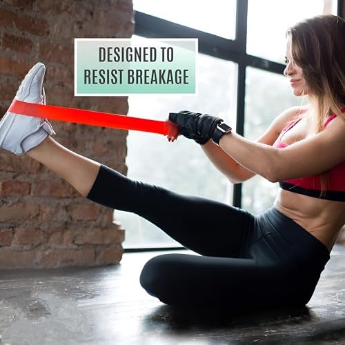 HOMEGALLEY Resistance Bands for Exercise Mini Loop Band for Gym Toning Exercise Resistance Bands Set Elastic Band Stretch Band for Workout Natural Latex Theraband Elastic, Multicolor - Image 3