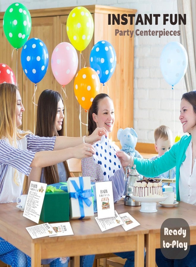 Kqfdr Locally Grown Baby Shower Games - Baby Trivia Card Set | Farmers Market Theme Ice Breaker Activities for Parents-to-Be (5" x 7" 25pcs) A02 - Image 4