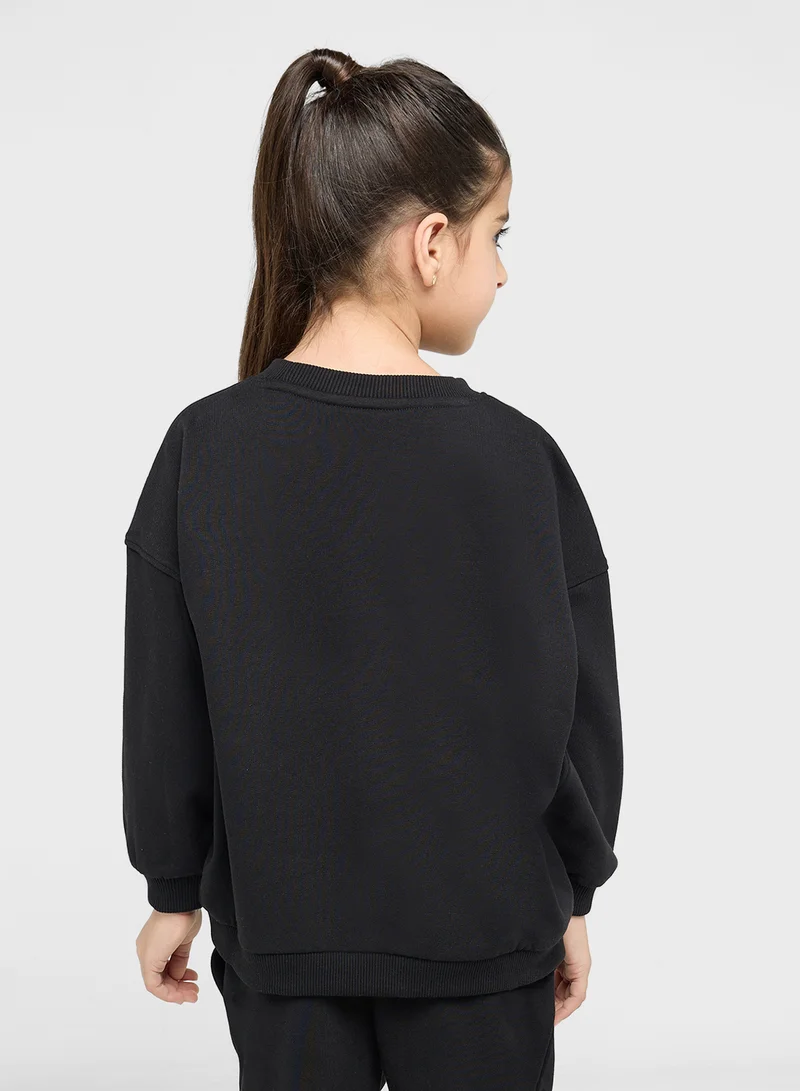 Calvin Klein Jeans TEDDY MONOLOGO FLEECE CN