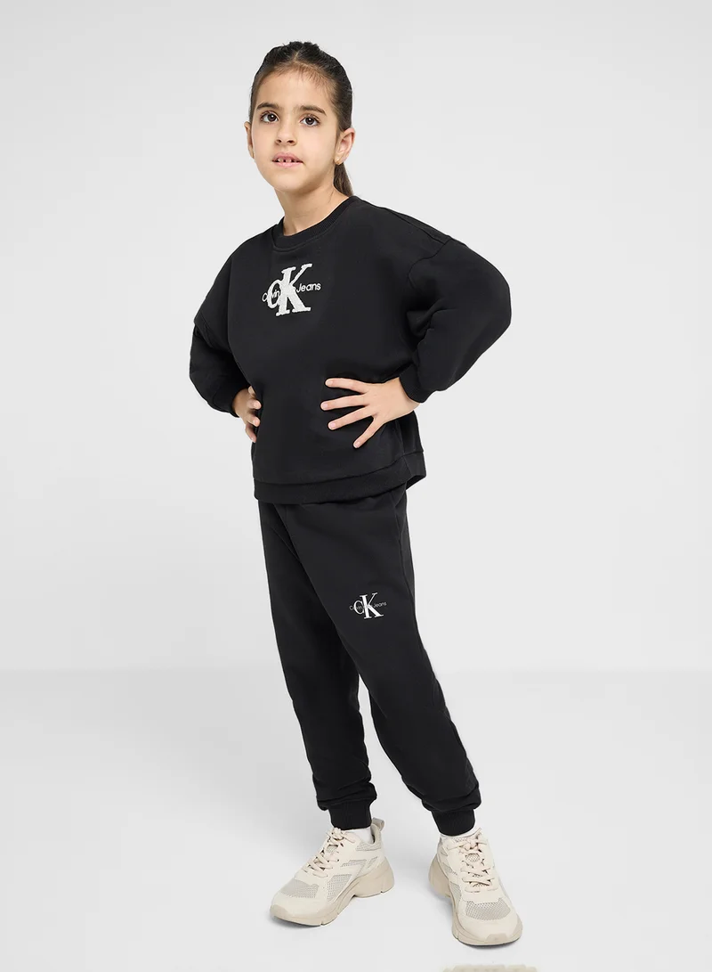 Calvin Klein Jeans TEDDY MONOLOGO FLEECE CN