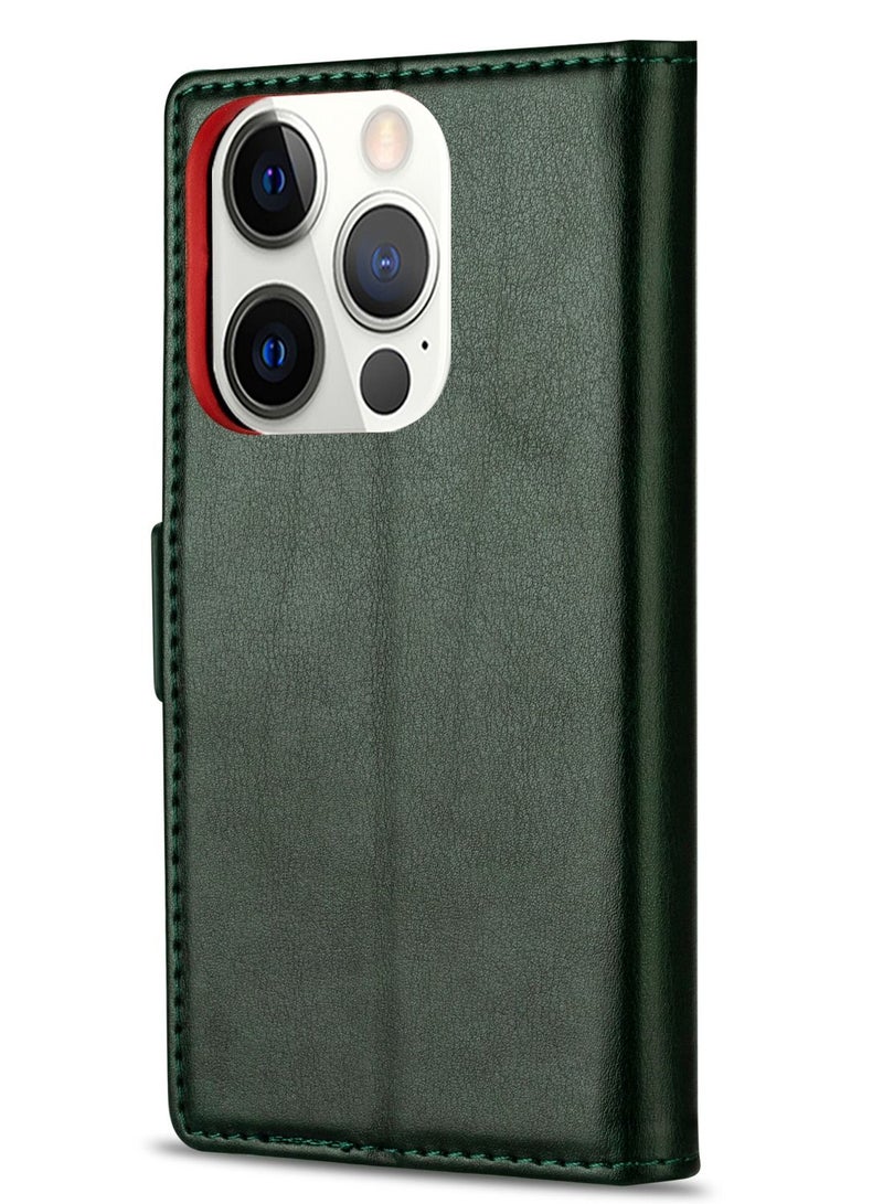 Suteni Flip Cover Leather Protective Hidden Card Slots Phone Case for iPhone - Image 2