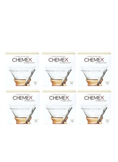 Chemex Bonded Coffee Filter - Pre Folded Circles- Compatible with CM-1, CM-1C, CM-1GH Coffee Makers, 100 filters per pack  ,6 pack (600pcs)  - Image 1