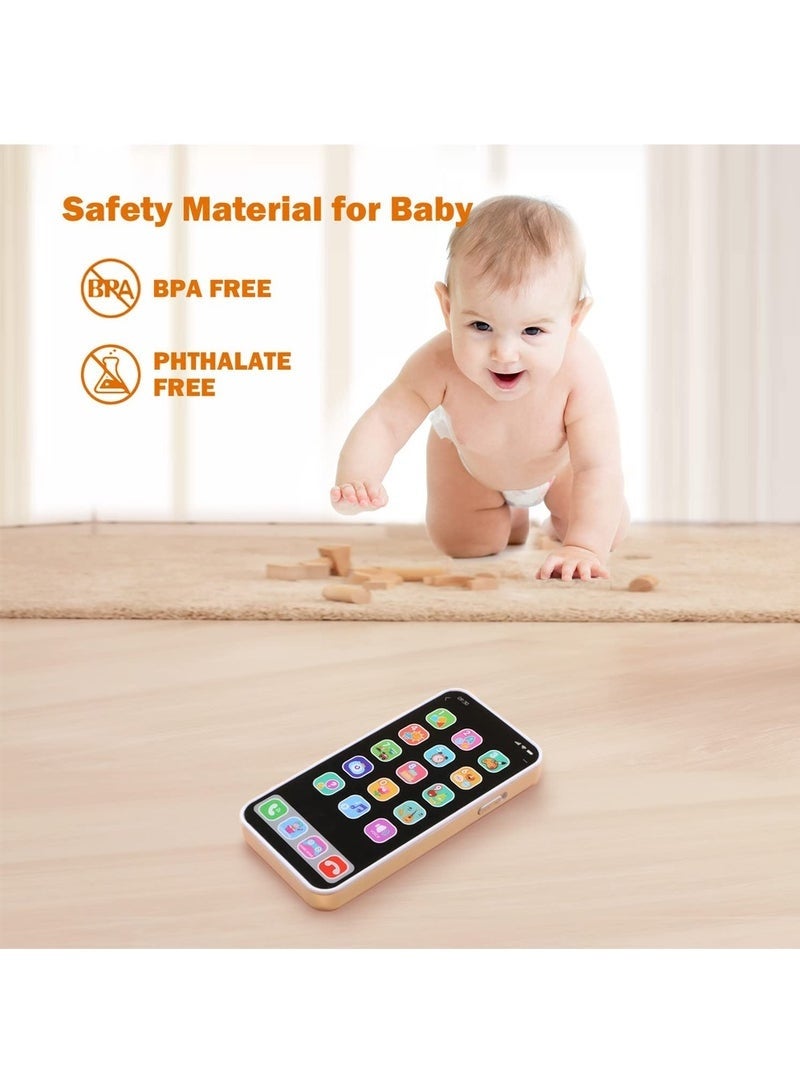 Smartphone Learning Baby Phone Toy for 1 Year Old Toddlers Musical Instruments with Light and Sound Multiple Education Games for Boys and Girls, Gifts for Birthday - Image 4