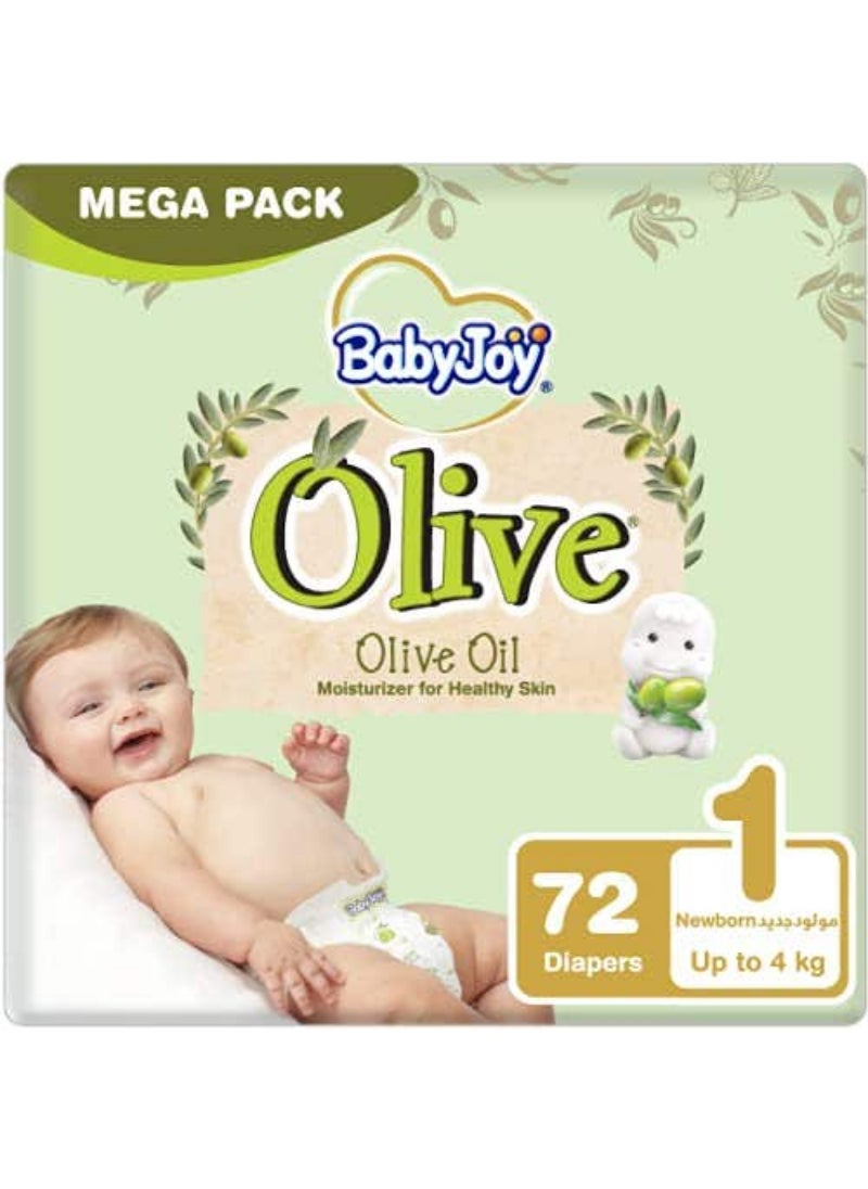 Olive Size 1 Mega Up To 4 Kg 72 Diapers - pzsku/Z712C4B74006005247A43Z/45/_/1695274880/2e5aeeb4-c9e2-4d68-8bc7-539982191224