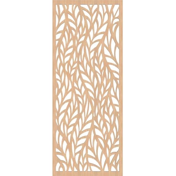WALW14X35X0250OVEHI ORTONVILLE DECORATIVE FRETWORK WOOD WALL PANELS, 13 3/8"W X 34 3/8"H, HICKORY - Image 2