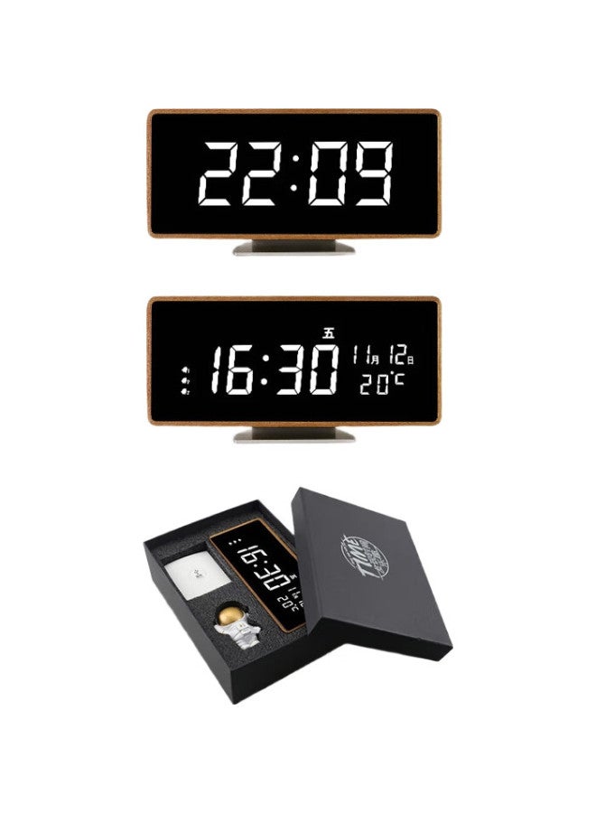 MOMEN Alarm Clock, Smart Bluetooth Speaker Creative Electronic Clock, Student Bedroom Bedside Night Light Clock, High-End Gift - Image 3