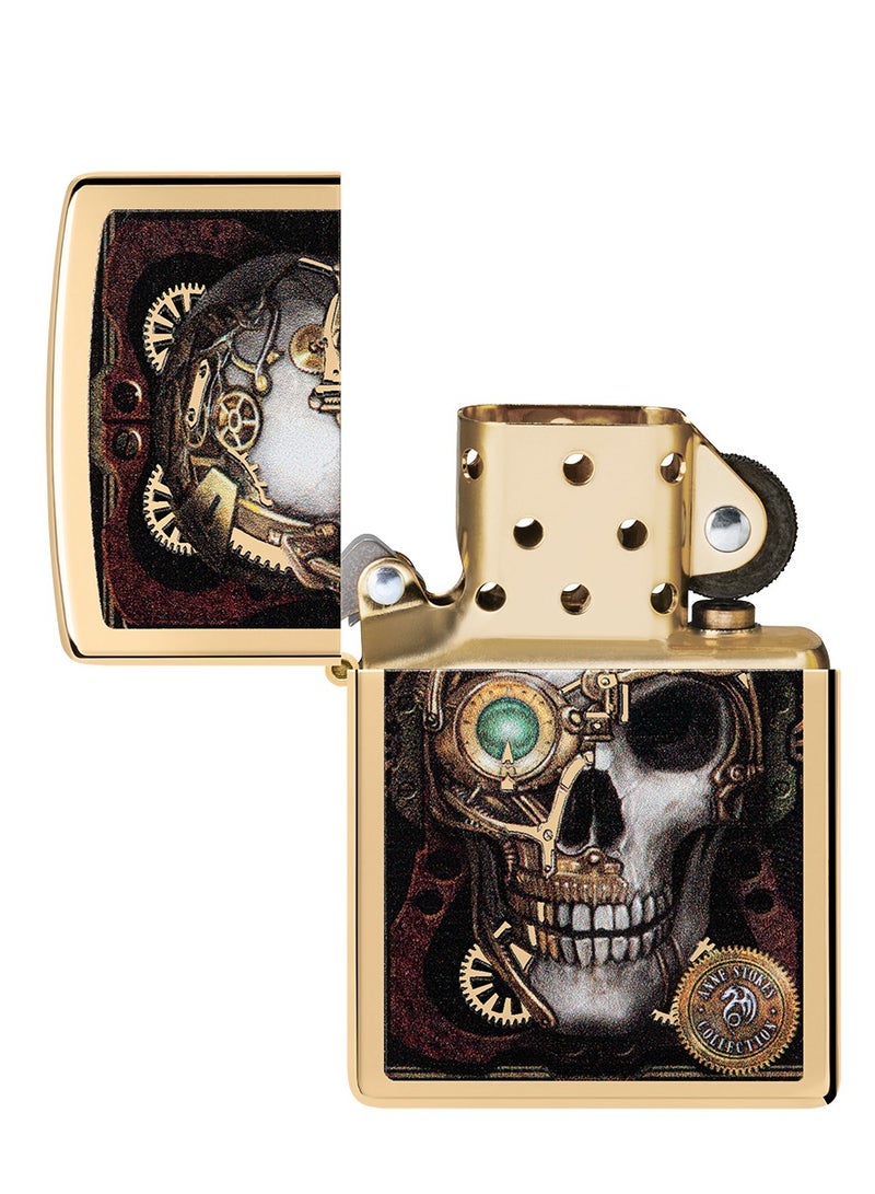 Zippo Ci406569 254B Anne Stokes Collection High Polish Brass Windproof Lighter - Image 4