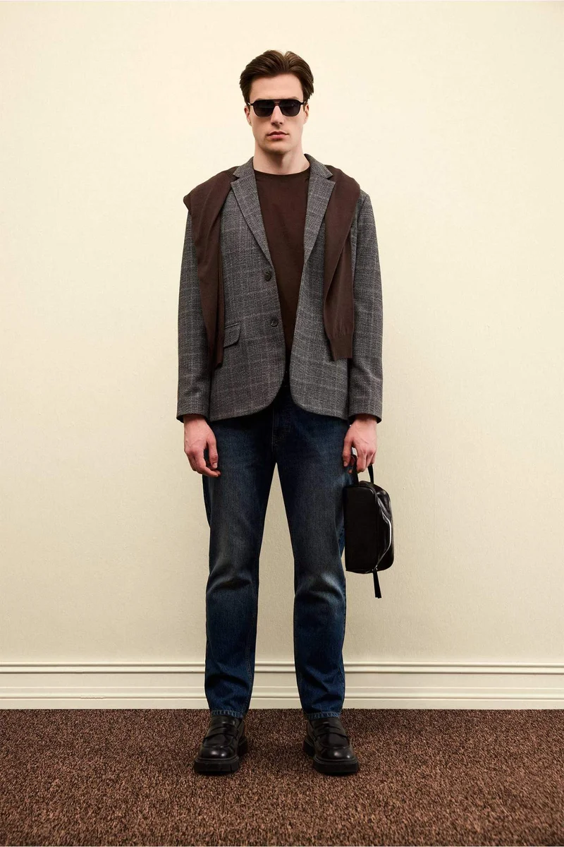 Defacto  Modern Fit Blazer for Men | Best Price UAE
