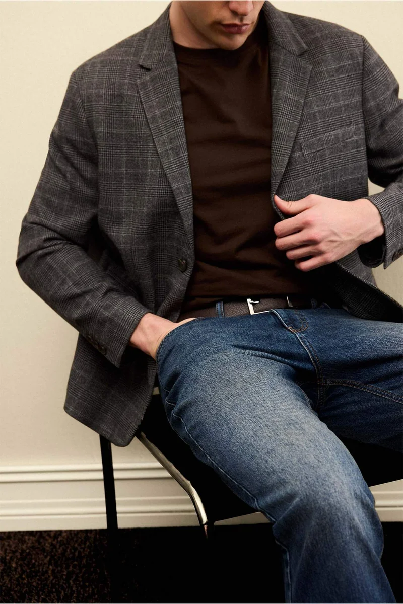 Defacto  Modern Fit Blazer for Men | Best Price UAE