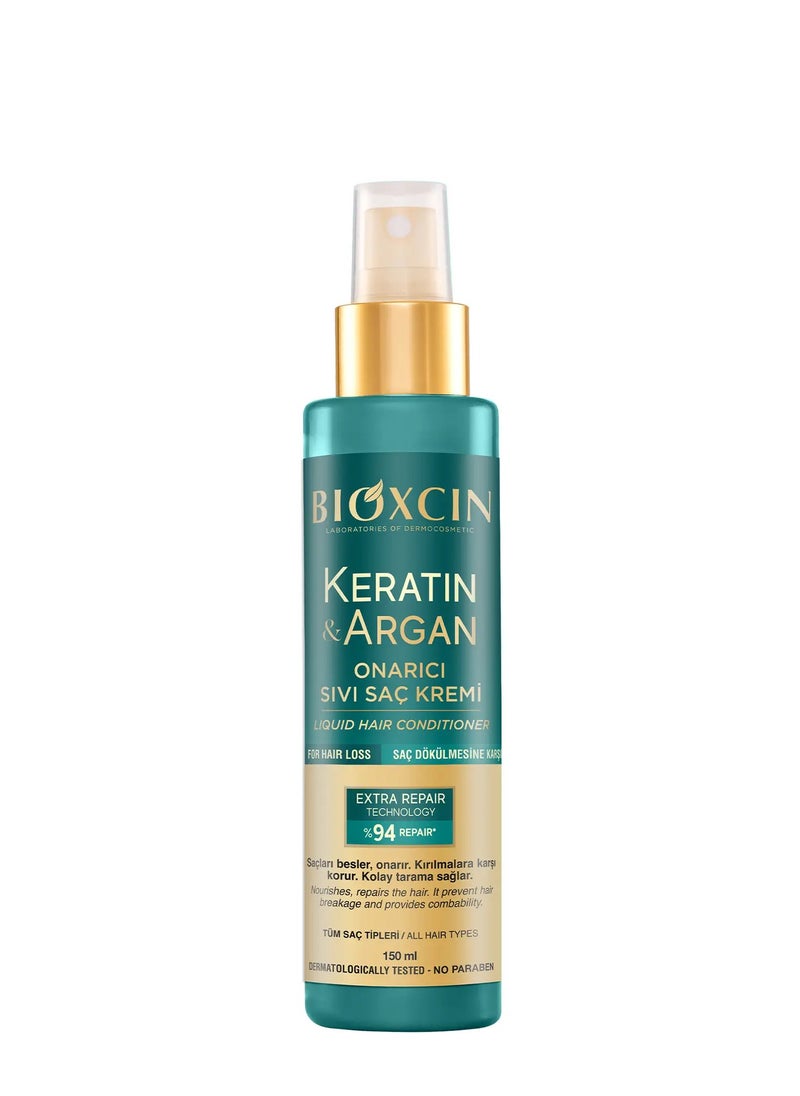 BIOXCIN - KERATIN & ARGAN LIQUID HAIR CONDITIONER 150 ML - Image 1