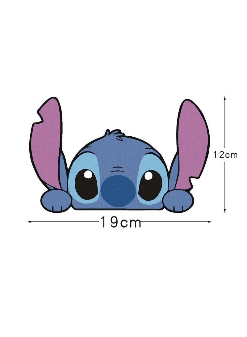 2 pieces of Stitch cartoon stickers car stickers cute pink and blue Stitch 19cm*12cm - Image 3