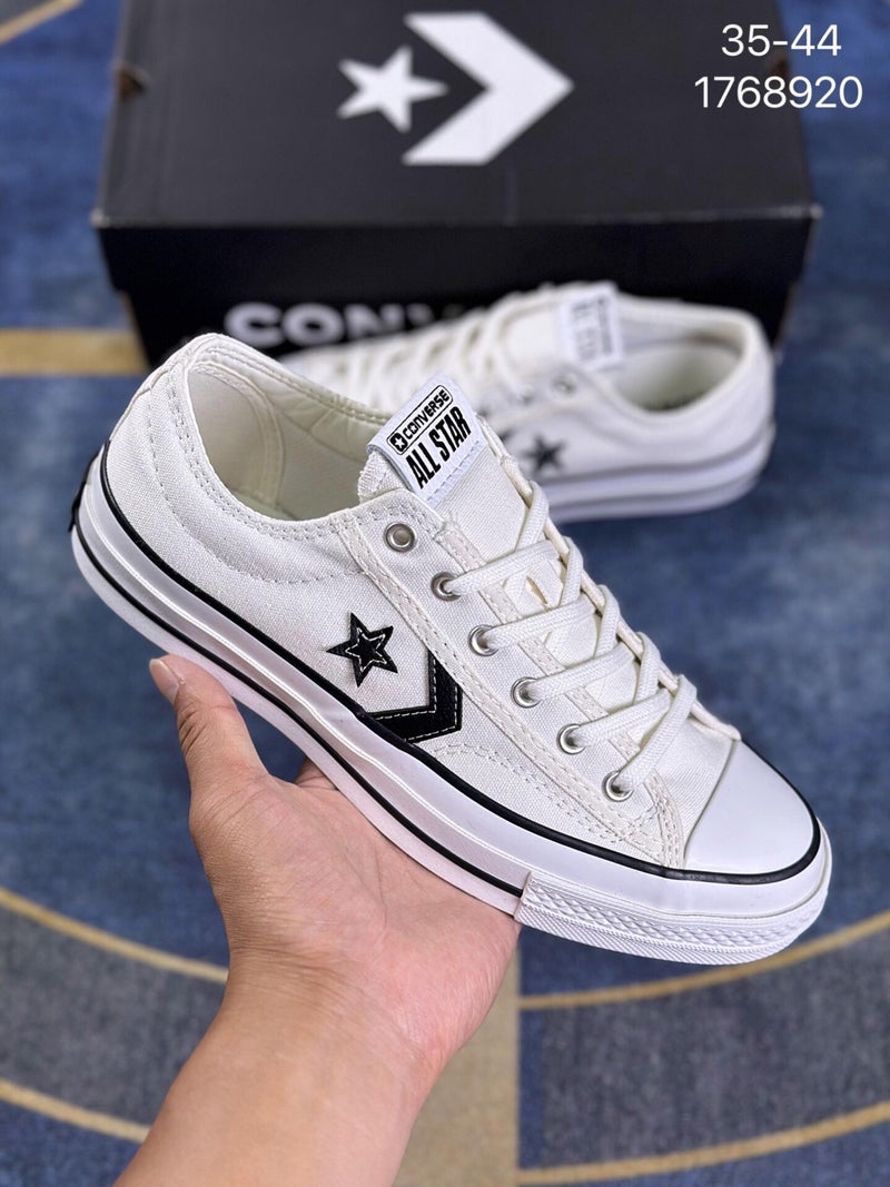 Converse Retro 76 Men's and Women's Low-Top Star Arrow Shoes Black Training Sneakers Casual Board
