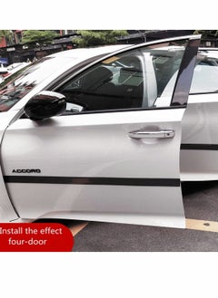 KASTWAVE Car Door Edge Guards, Door Entry Guards Scratch Cover Protector, Carbon Fiber Rubber Car Bumper Door Guard /Rear Bumper Guard Scratch Scratch Protection Strip 100% waterproof(Width 5CM Long 2.5M)  - Image 5