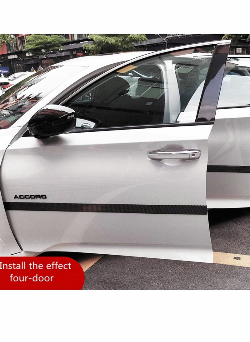 KASTWAVE Car Door Edge Guards, Door Entry Guards Scratch Cover Protector, Carbon Fiber Rubber Car Bumper Door Guard /Rear Bumper Guard Scratch Scratch Protection Strip 100% waterproof(Width 5CM Long 2.5M)  - Image 5