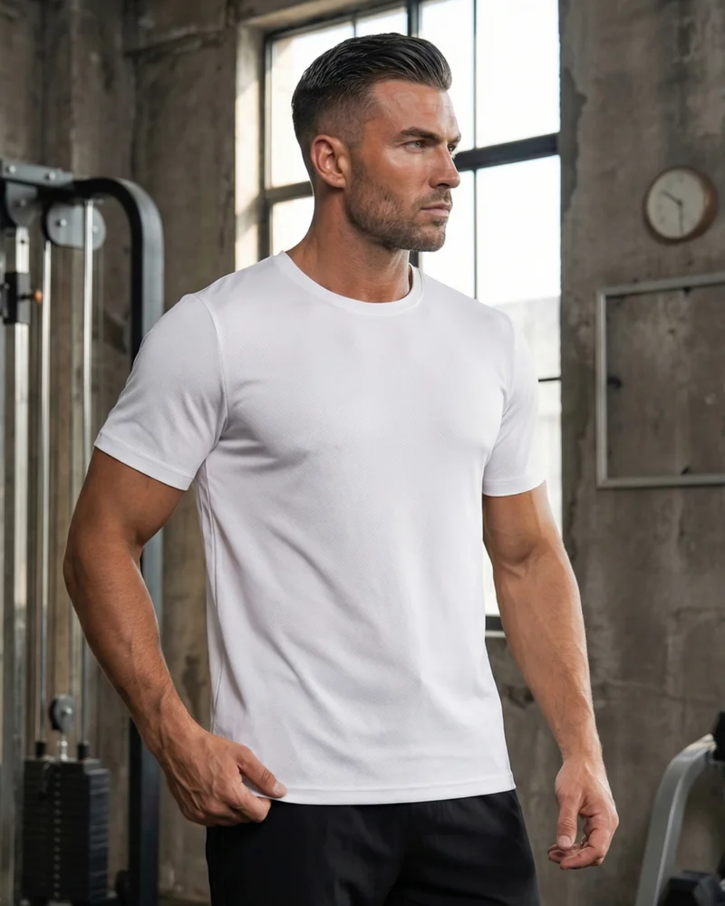 Musclemind Off White Core Motion Training T-shirt for Men | Best Price UAE