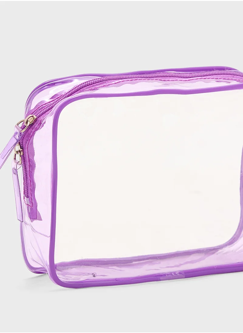 Ginger Clear Cosmetic Bag