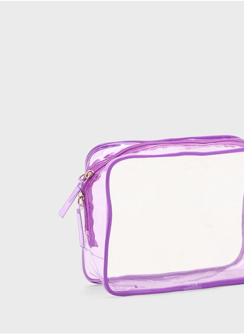 Ginger Clear Cosmetic Bag