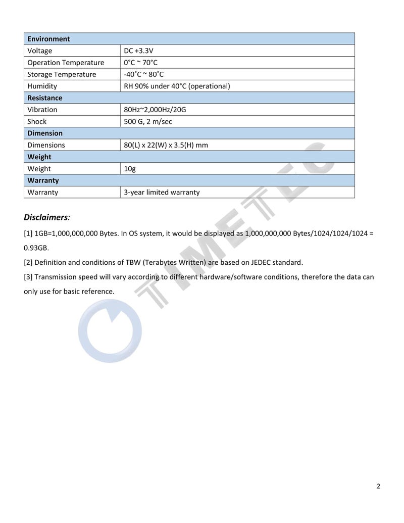 Timetec 256GB SSD 3D NAND SATA III 6Gb/s M.2 2280 NGFF 128TBW Read Speed Up to 550MB/s SLC Cache Performance Boost Internal Solid State Drive for PC Computer Laptop and Desktop (256GB) - Image 2