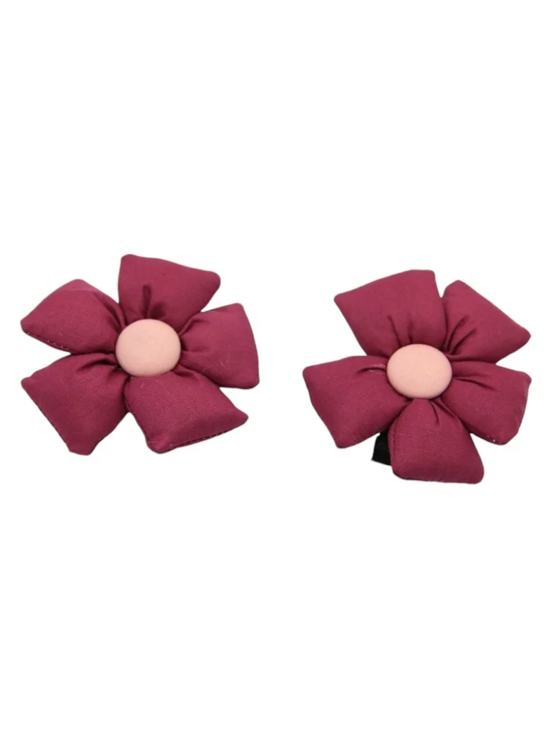 دىدانيالا Aida Glasses and Flower Shaped Clip Set For Babies and Girls - Magenta