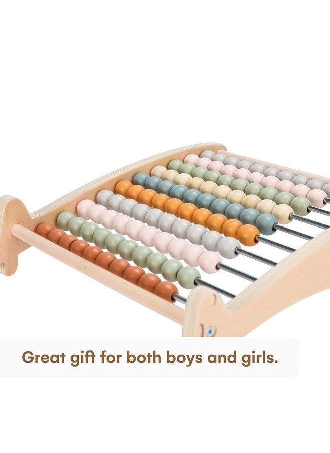 Childlike Behavior - Abacus For Kids Math Counting Toy Made Of Wooden Beads And Rack Children'S Wood Number Counters For Teaching Addition Subtraction And More Counting Tool For Toddlers And 1St Grade Kids - Image 1