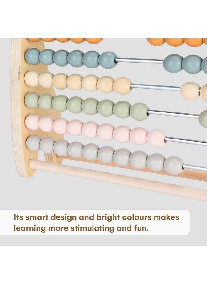 Childlike Behavior - Abacus For Kids Math Counting Toy Made Of Wooden Beads And Rack Children'S Wood Number Counters For Teaching Addition Subtraction And More Counting Tool For Toddlers And 1St Grade Kids - Image 1