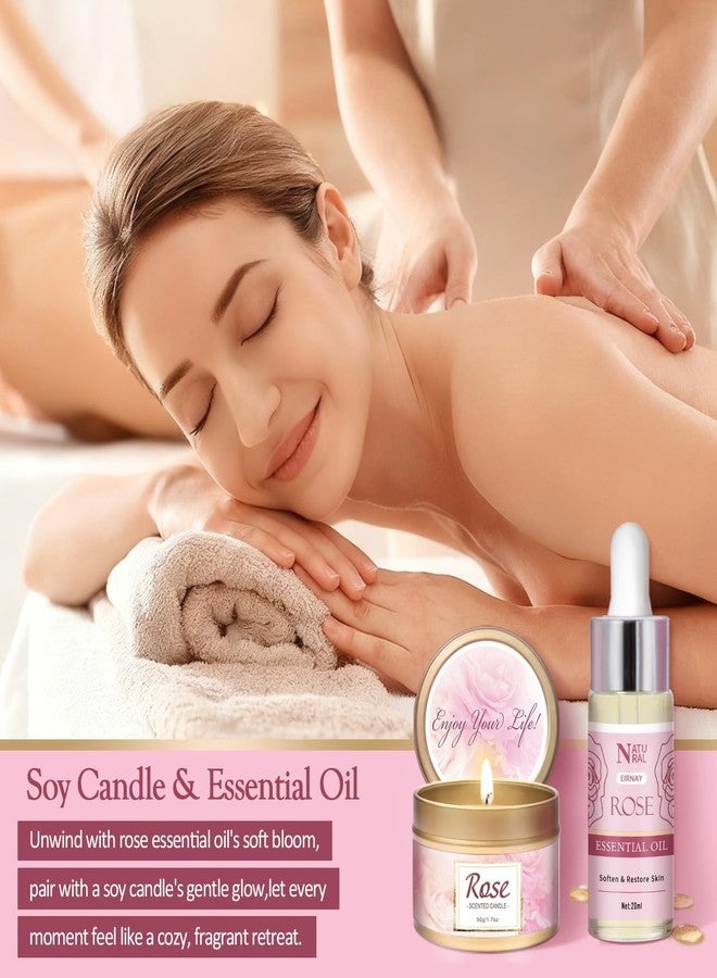 EIRNAY Gifts for Women, 12 PCS Birthday Gifts for Women Rose Relaxing Spa Basket Self Care Package for Her Mom Sister Wife Friend Unique Mothers Day Valentine Gift Ideal - Image 5