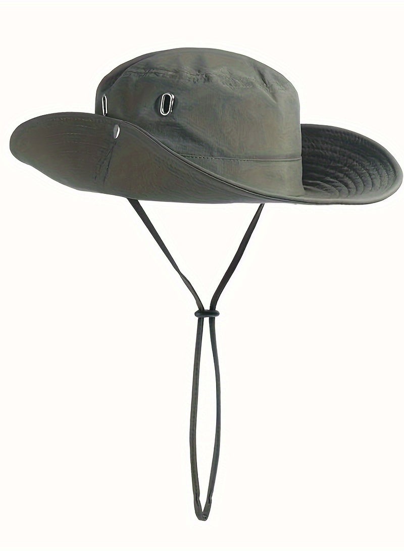 Generic Sun Hat for Men/Women UPF 50+ Wide Brim Bucket Hat Fishing Hat Beach Hat with UV Protection Foldable Boonie Hat for Hiking Camping Garden Safari - Image 1