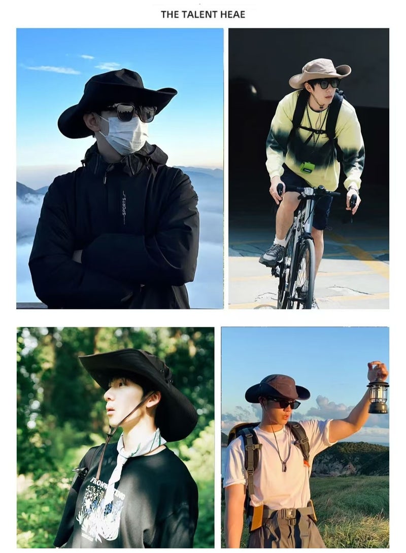 Generic Sun Hat for Men/Women UPF 50+ Wide Brim Bucket Hat Fishing Hat Beach Hat with UV Protection Foldable Boonie Hat for Hiking Camping Garden Safari - Image 3