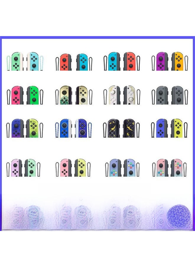 Generic NS Switch Left And Right Handle Joycon Handle Switch Bluetooth Handle With NFC Wake-up Hand Rope-Product Color:purple Green Gradient  - Image 2