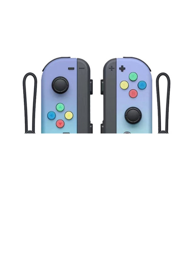 Generic NS Switch Left And Right Handle Joycon Handle Switch Bluetooth Handle With NFC Wake-up Hand Rope-Product Color:purple Green Gradient  - Image 1