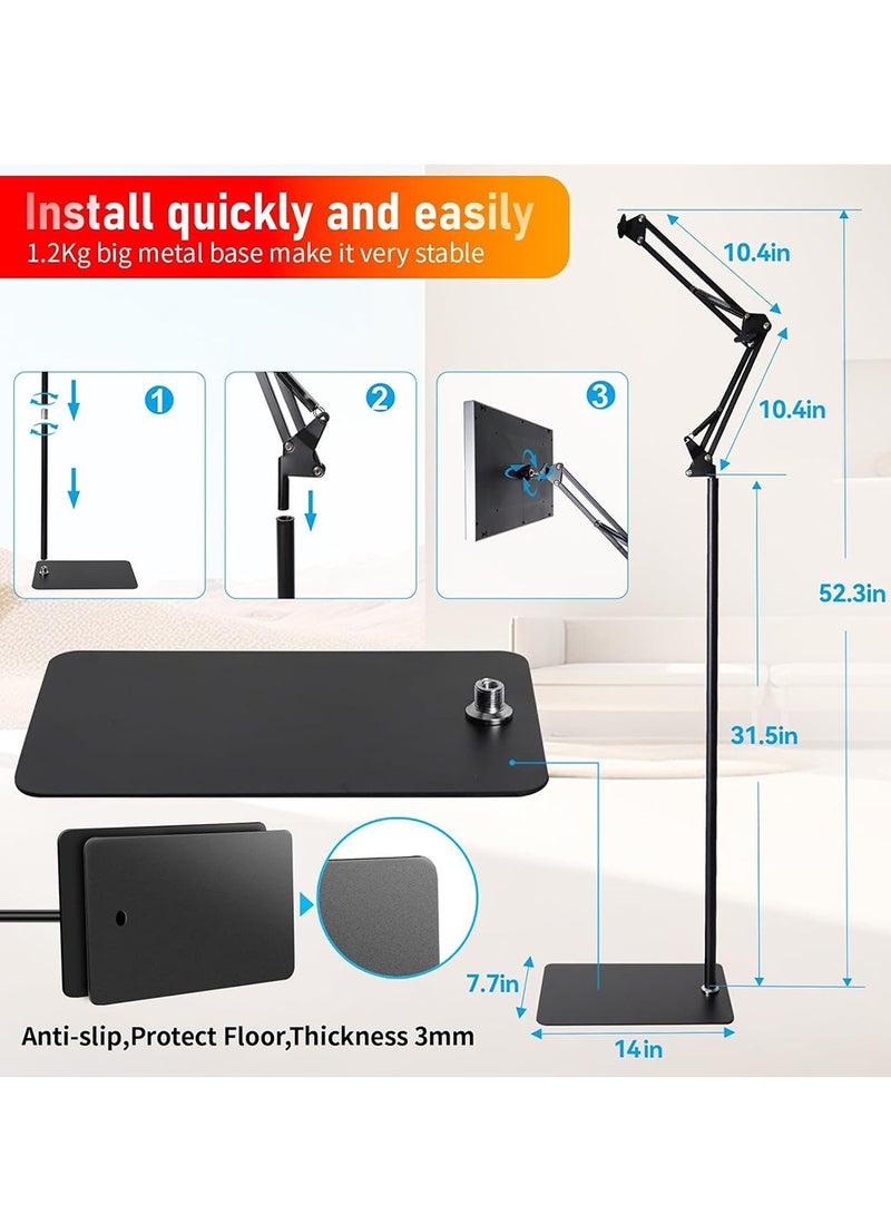 مصباح معالجة الضوء الأحمر للجسم -قابل للتعديل 660 نانومتر و 850 نانومتر لوحة ضوء مزدوجة، حامل أرضية محمول لرعاية الجلد المنزلي وترقيق العضلات، جهاز معالجة الضوء الأحمر/الأشعة تحت الحمراء القابلة لإعادة الشحن - Image 4
