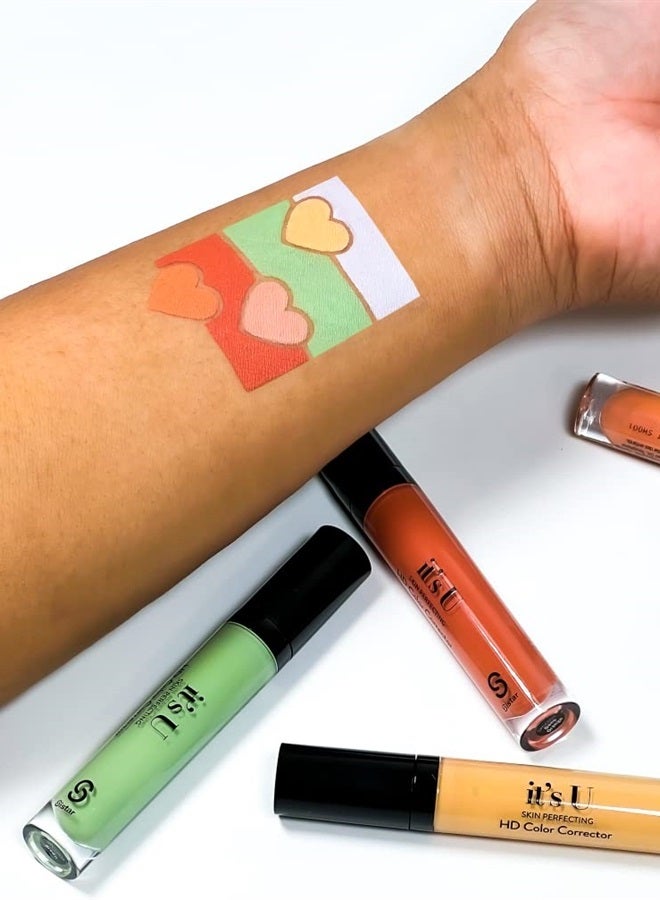 SISTAR It's U Skin Perfecting Conceal HD Contour Color Corrector Full Coverage Smooth and Flawless (Peach)