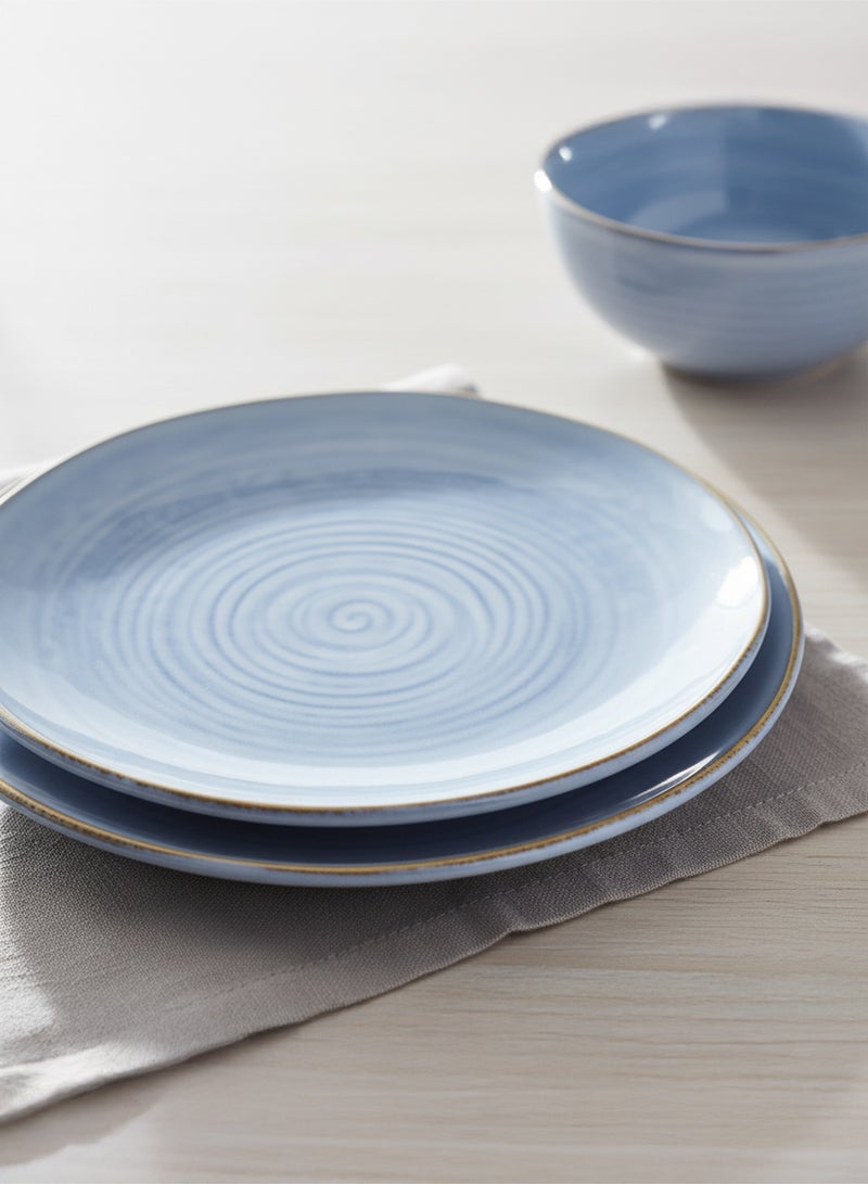 Cuisine Art Tia Stoneware Side Plate - 21cm, Light Blue - Image 5