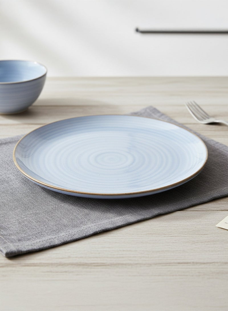 Cuisine Art Tia Stoneware Side Plate - 21cm, Light Blue - Image 1