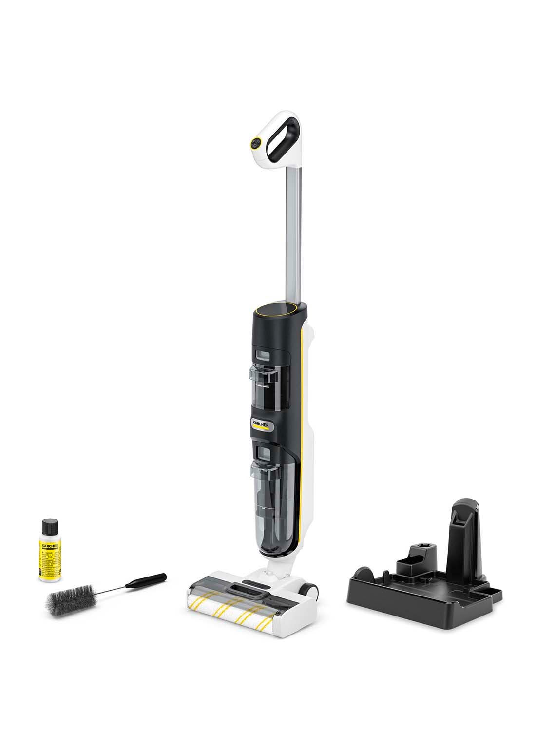 Karcher FCV 4 Wireless Wet & Dry 3-in-1 Vacuum Cleaner, With 4 Cleaning Modes,Dry, Auto,Power, Stair Modes Battery Life: Approx. 45 Minutes, For Hard Floors & Carpets 220 W FCV 4 black