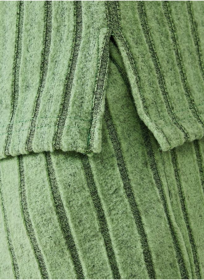 Styli - Ribbed T-Shirt & Open Hem Pyjama Set - Image 1