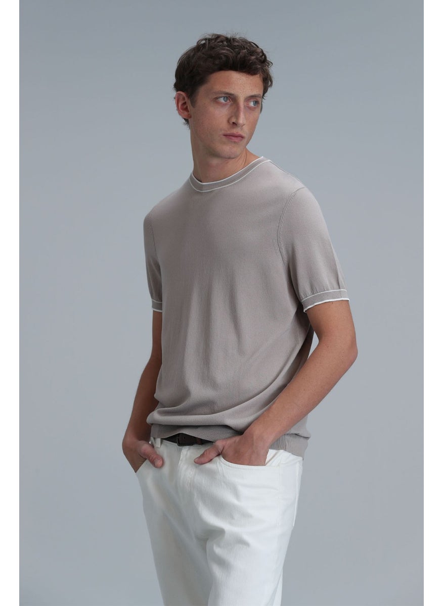Lufian - Men's Steve Sweater 111090074 Beige - Image 1