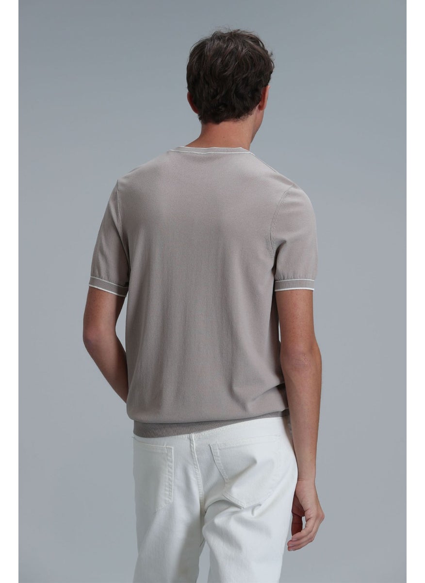 Lufian - Men's Steve Sweater 111090074 Beige - Image 1