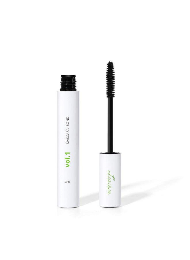 Liaison - Mascara Bond (4Ml) Mascara Volume And Length - Peptide Growth Complex - Volumizing & Lengthening Mascara For Lashes - No Glue Eye Mascara - Mascara With Lash Growth Serum - Long Lashes Mascara - Image 1