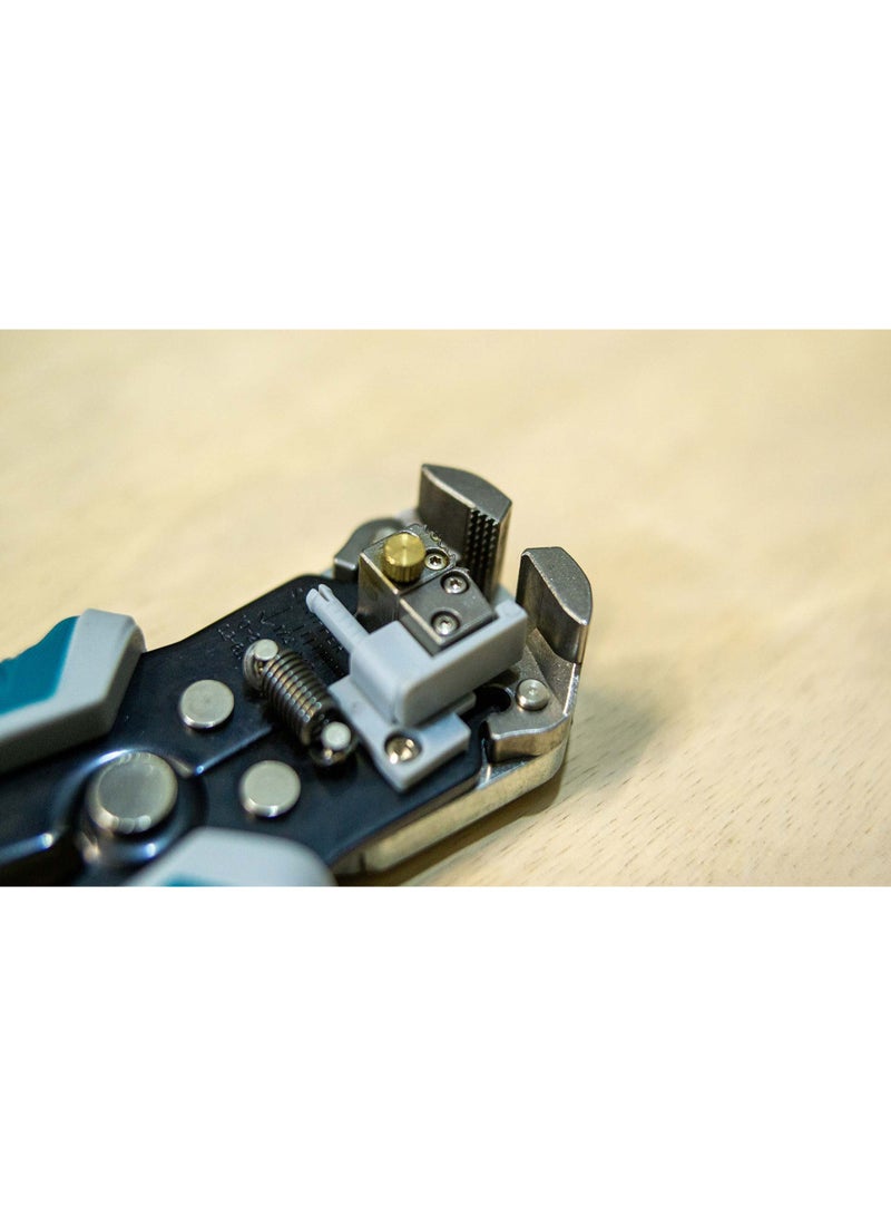 توتال أداة تعرية أسلاك أوتوماتيكية 3 في 1 - بطول 210 مم (8-1/4 بوصة) - لتعرية الأسلاك من 0.2 إلى 6 مم² (24-10 AWG)، وأداة قص وتجعيد للأسلاك النحاسية/الألومنيوم، والموصلات المعزولة وغير المعزولة - THT152429 - Image 2