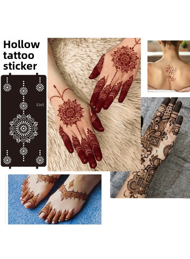 Mehendi Stickers Henna Mehendi stencil Tattoo Sticker for Hands Temporary Waterproof Mehndi Tattoo Body Art for Women & Girls - Image 5