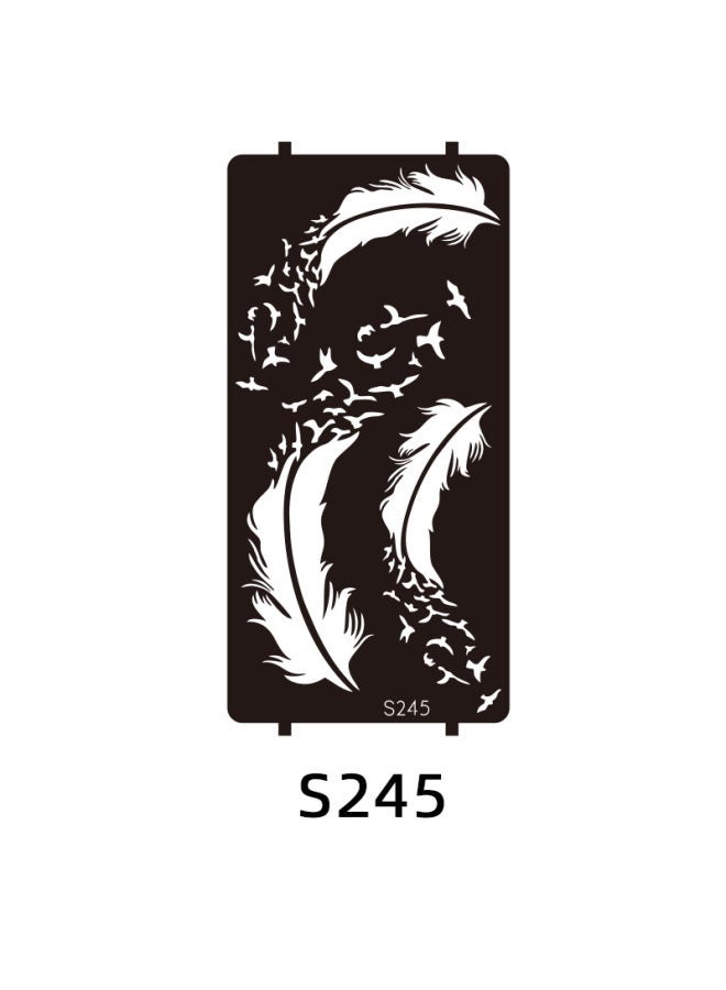 Mehendi Stickers Henna Mehendi stencil Tattoo Sticker for Hands Temporary Waterproof Mehndi Tattoo Body Art for Women & Girls - Image 1