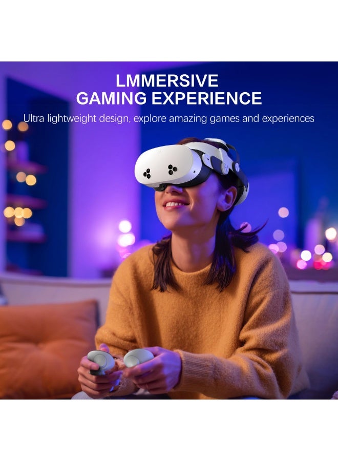 حزام رأس لـ Quest 3 / Quest 3S، رباط رأس قابل للتعديل ومتين لـ Oculus/Meta Quest 3/Quest 3S، حزام بديل فاخر مع وسادة إسفنجية PU لدعم محسّن - Image 4